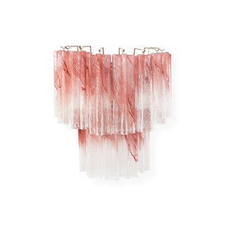 Aurora Luminaire Mural Rose Verre Lames Romantique Aquarelle