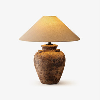 Mirisaya Lampe de Table Vintage en Tissu