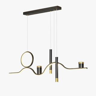 Arisha Haut de Gamme Suspension étoilé Moderne Métal Noir Salon/Salle à manger