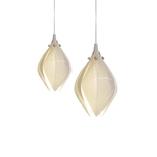 Lustra Suspension Lampe Céramique Florale Blanche