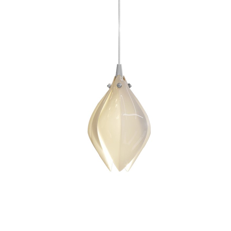 Galiel Suspension Lampe Céramique Florale Blanche