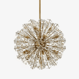 Aurora Lustre de Luxe en Métal Doré