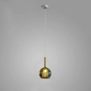 Lustra Suspension en Verre Fumé Rond