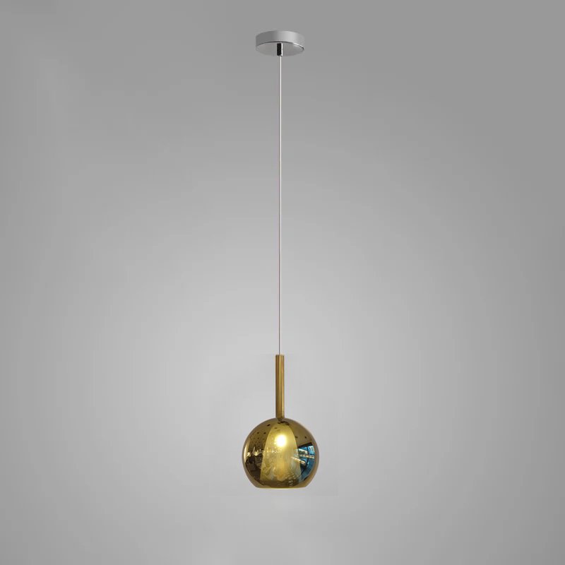 Meliora Suspension en Verre Fumé Rond