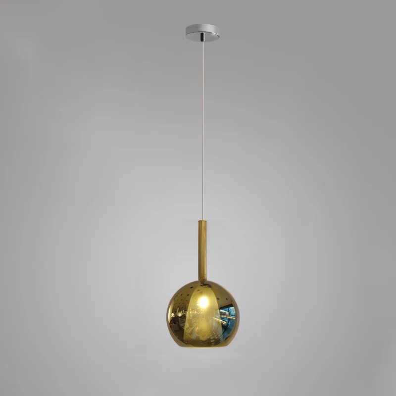 Meliora Suspension en Verre Fumé Rond