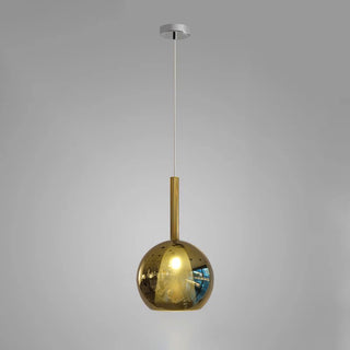 Lustra Suspension en Verre Fumé Rond