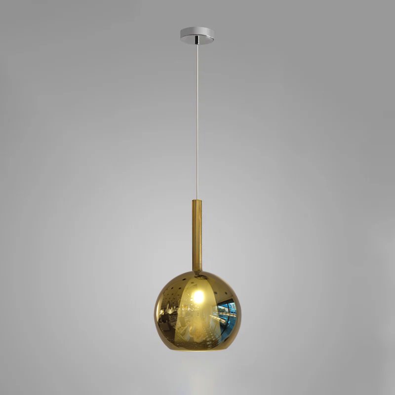 Meliora Suspension en Verre Fumé Rond