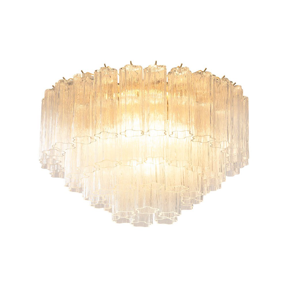 Wilana Lampe de Plafond en Verre Murano Rose Vintage