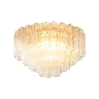 Aurora Lampe de Plafond en Verre Murano Rose Vintage