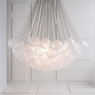 Lustra Lustre Bulles en Verre Satiné
