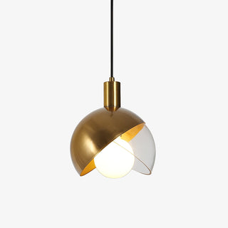 Solara Suspension Demi Dôme Globe Mid Century