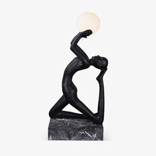 Evvinyra Lampadaire Noir Torsadé