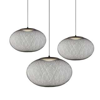 Lustra Suspension Lampe Maille Noire