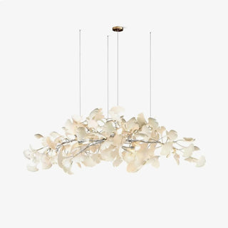 Oriiselle Lustre en Céramique à Pétales de Feuille de Gingko Doré