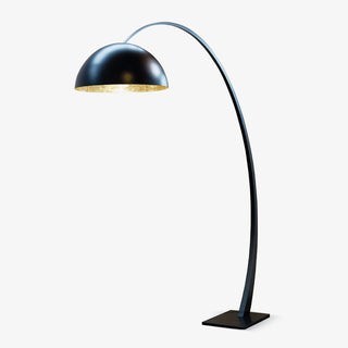 Cutalus Arc Lampadaire Noir Courbé