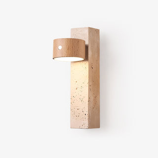 Zarinila Rectangulaire-Bloc Travertin Luminaire Mural