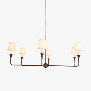 Lustra Suspension Lampe Bougie Noire Évasée