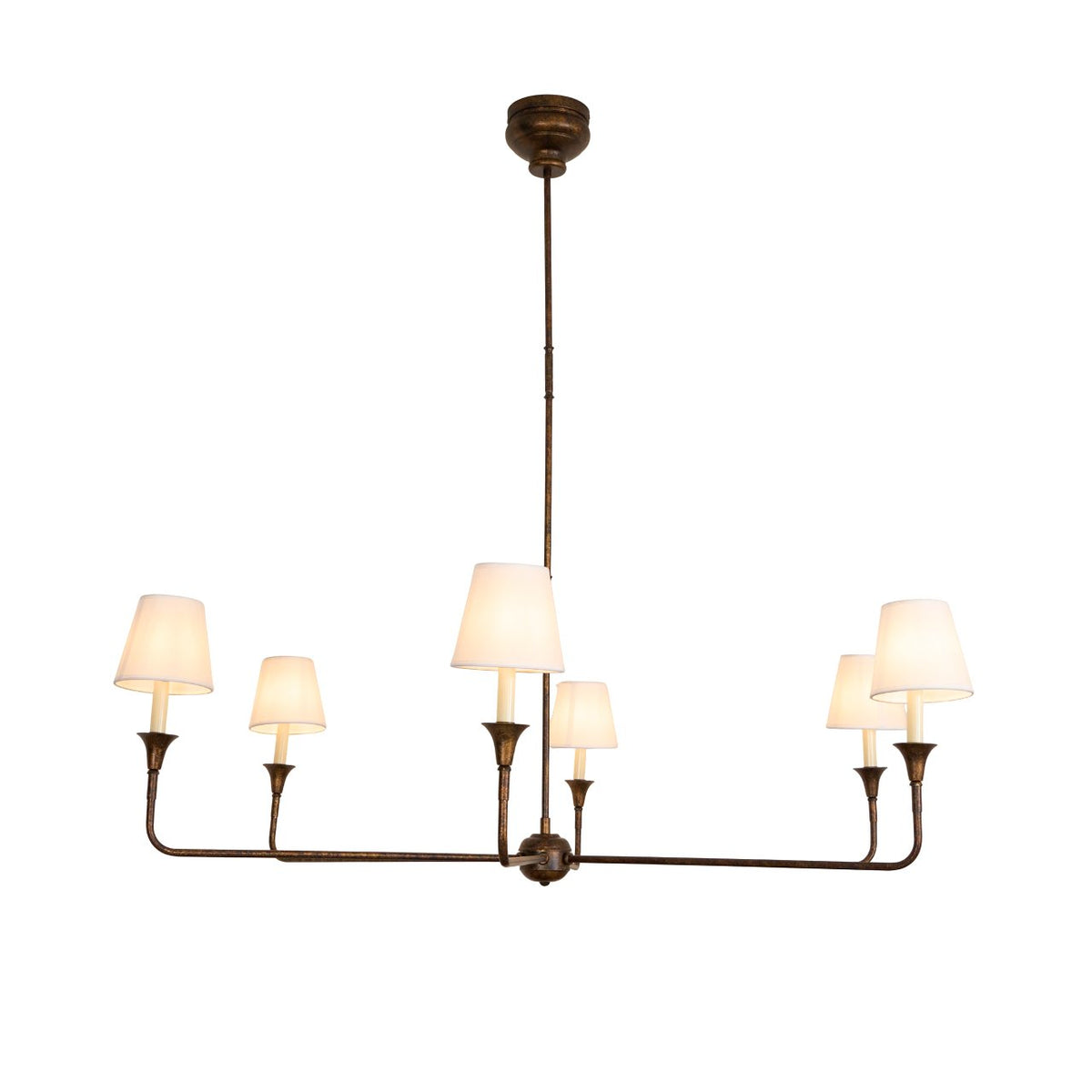 Soreline Suspension Lampe Bougie Noire Évasée