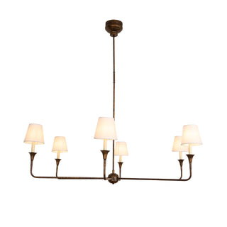 Lustra Suspension Lampe Bougie Noire Évasée