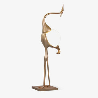 Uraearae Crane Shaped Applique Murale
