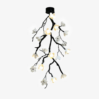Lustra Lustre Noir Branche Fleur