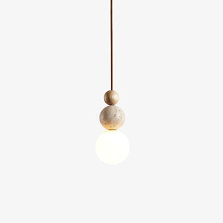 Ullaeia Sphère-Grappe Travertin Pendentif Lumière-Luire