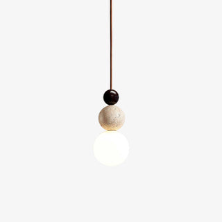 Ullaeia Sphère-Grappe Travertin Pendentif Lumière-Luire