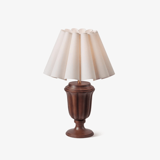 Vireo Lampe de Table en Bois Et Tissu