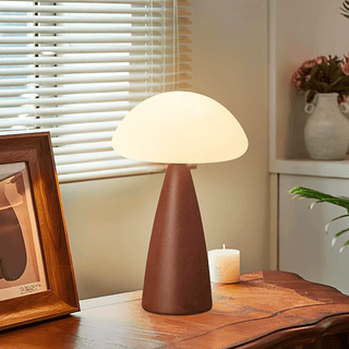 Ibisin Funge Bois Lampe de Table Contemporaine