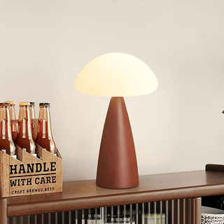 Ibisin Funge Bois Lampe de Table Contemporaine