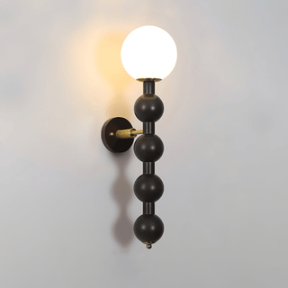 Olaeia Applique Murale Moderne Minimaliste Bubbly en Bois et Verre-Luire