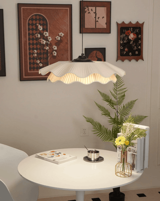 Ellorel Lampe Suspendue en Tissu Wave Brass