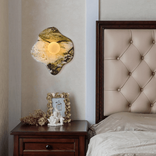 Fyln Applique Murale Organique en Marbre Vert