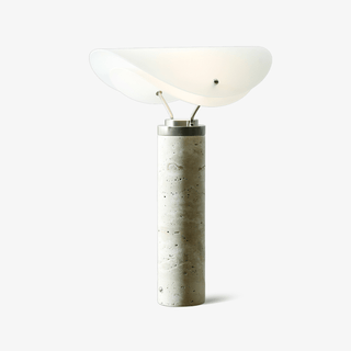 Inorielis Lampe de Table en Travertin Sculptural