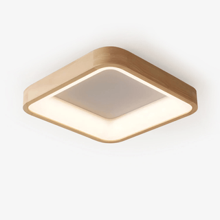 Uphae Plafonnier Minimaliste Carré en Bois