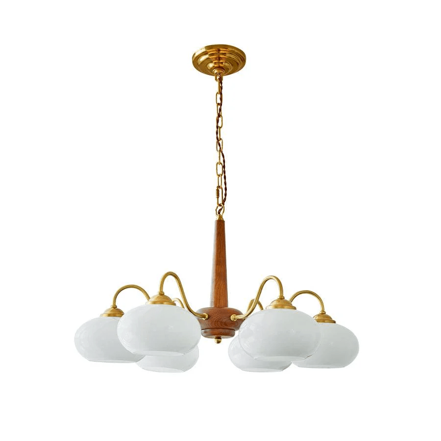 Mavene Suspension Persimmon Laiton et Verre Élégante
