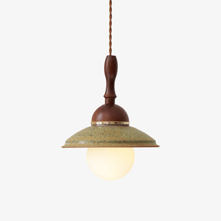 Ulsilia Suspension Art en Bois et Céramique