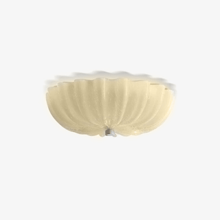 Urelis Plafonnier Verre Soufflé Murano Coquille