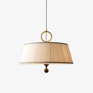 Zavaran Suspension en Bois Naturel et Tissu-Luire
