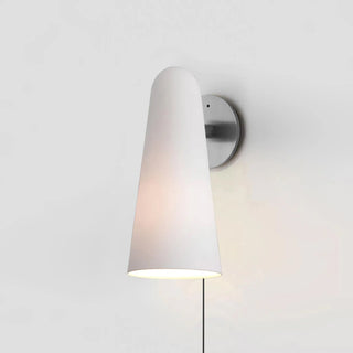 Conical Glass Plug-in Wall Lamp-Neutral Decor