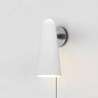 Conical Glass Plug-in Wall Lamp-Neutral Decor