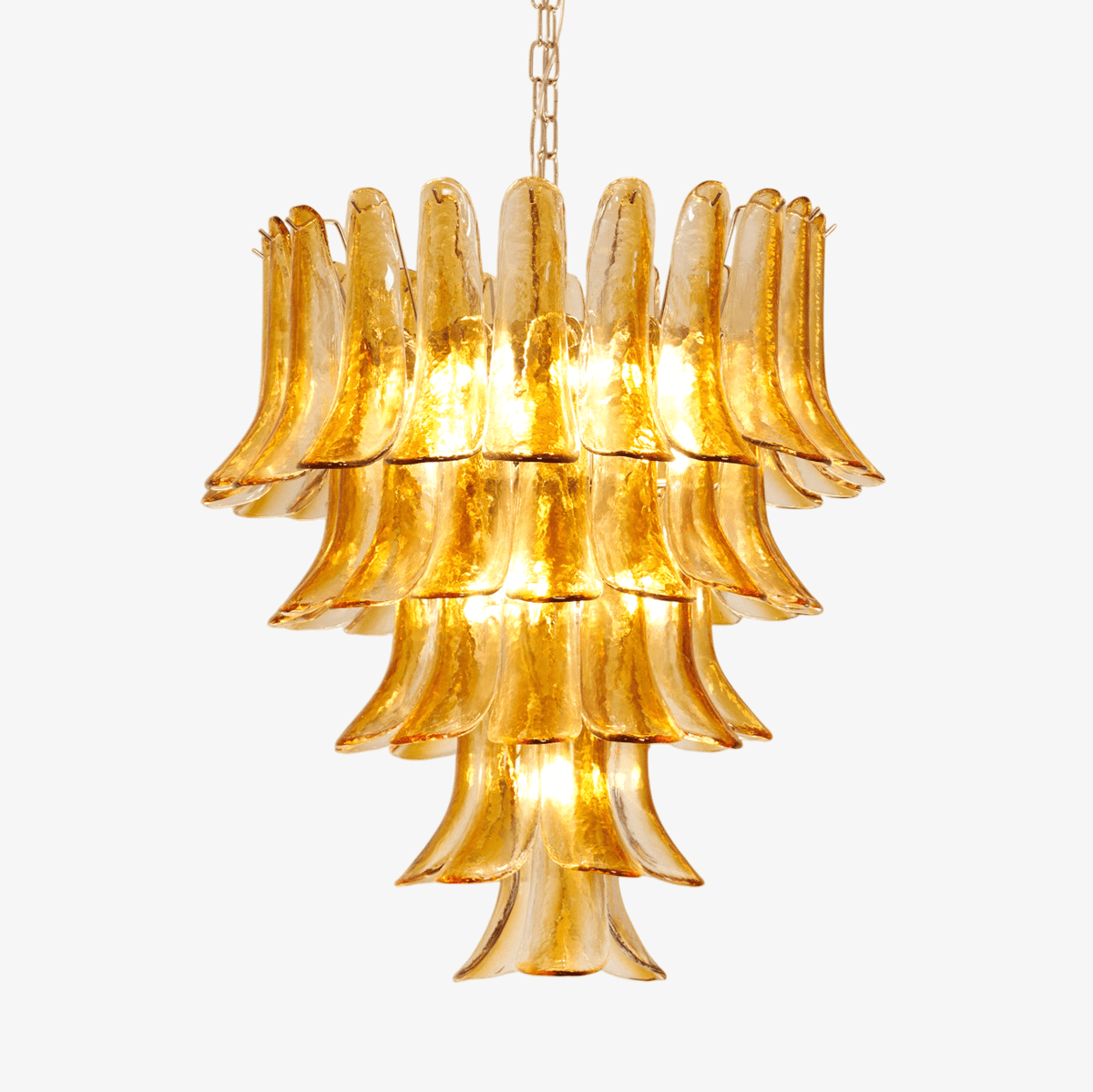 Grevielle Lustre en Verre Ambre