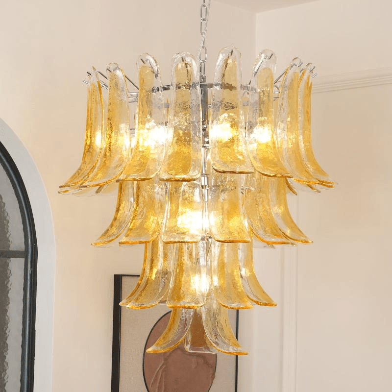 Grevielle Lustre en Verre Ambre