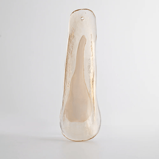 Aurora Lustre Murano Verre Feuille Doré