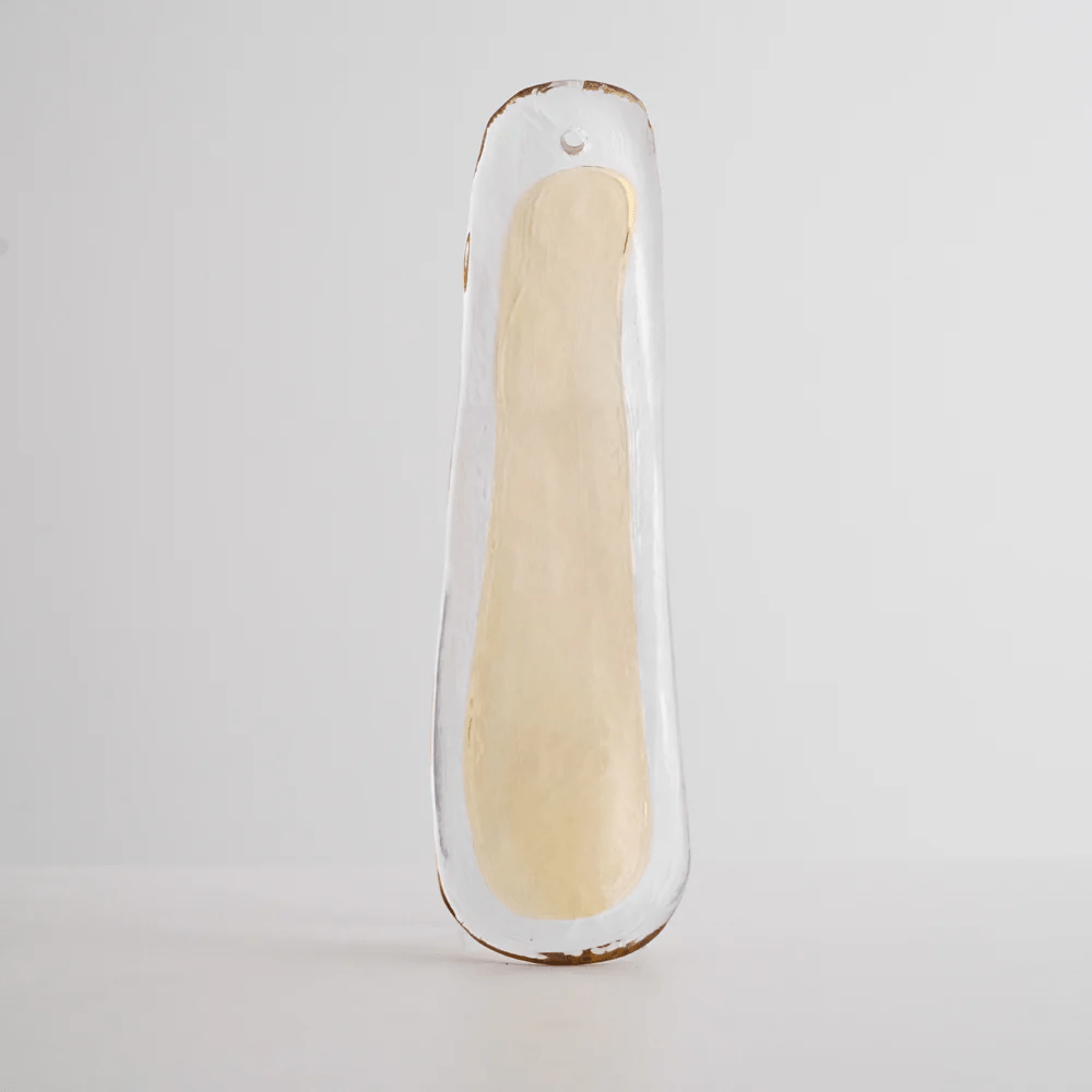 Torio Lustre Murano Verre Feuille Doré