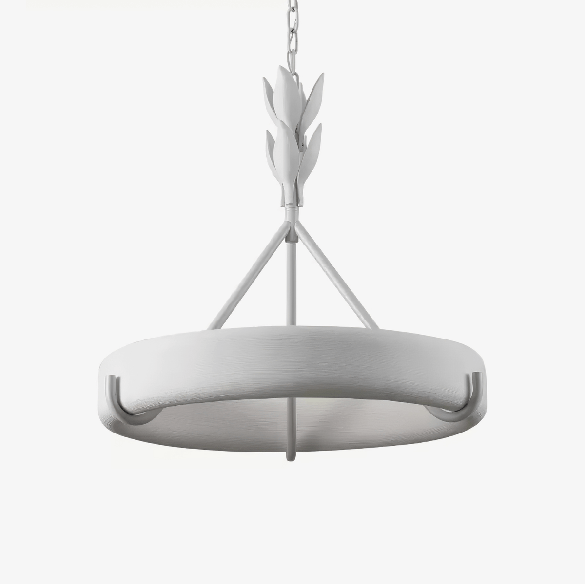 Tinsley Plaster Chandelier-Neutral Decor