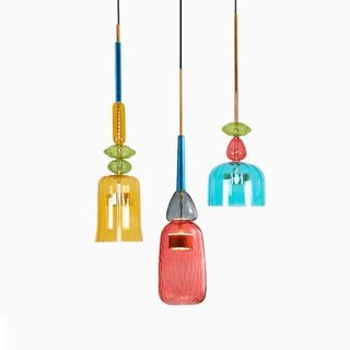 Muse Suspension en Verre Bohémienne