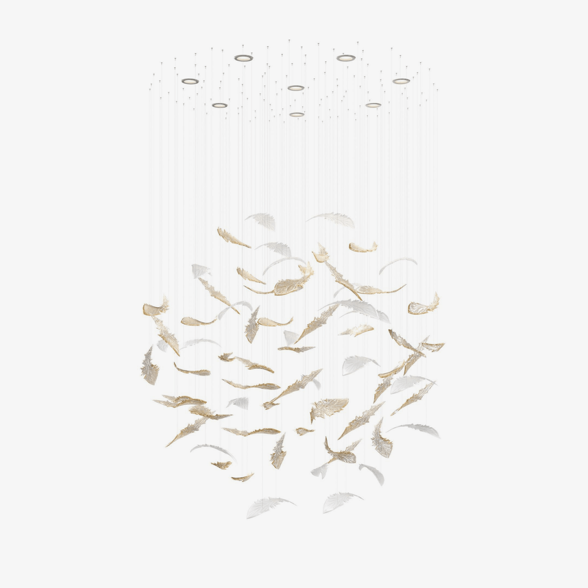 Orinila Suspension en Verre Luxueuse