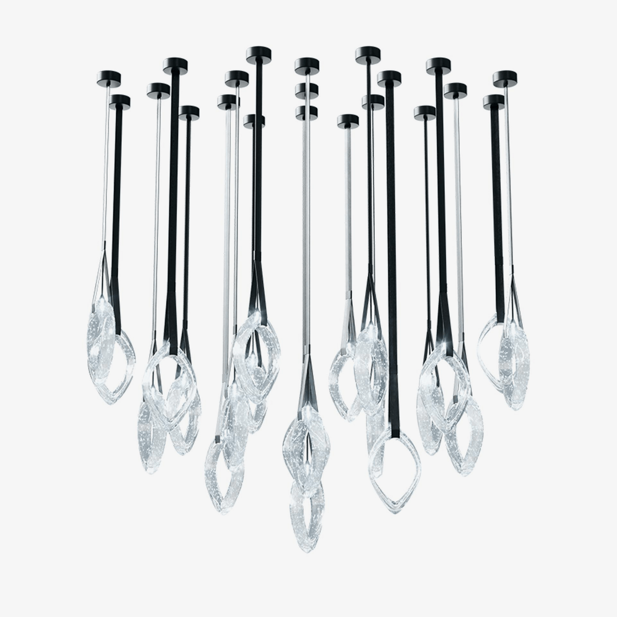 Ivvyne Lustre Moderne et Élégant en Verre