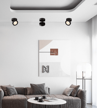 Lustra Downlight LED Rond Rotatif Ajustable